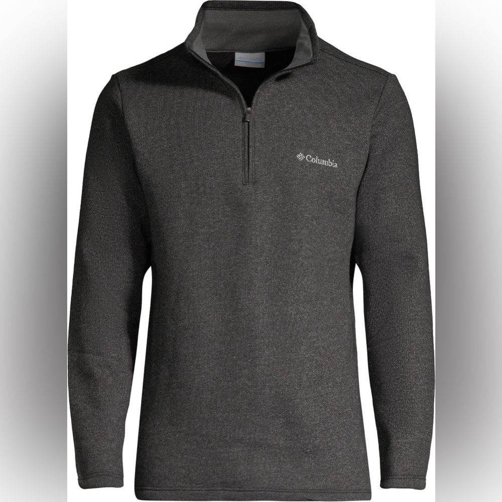 Columbia Men's Great Hart Mountain III 1/2 Zip Long Sleeve Fleece Sweater Top - Picture 2 of 10